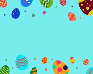Decorative Easter eggs background
