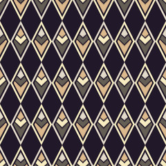 Seamless geometric pattern. The texture of rhombus. Embroidery on fabric. Scribble texture. Textile rapport.