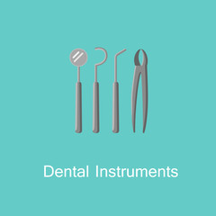 Dental instruments icon.