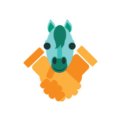 Horse Deal Logo Icon Design