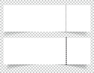 Blank event concert ticket mockup template. Concert, party or festival ticket design template