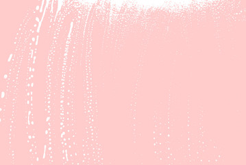 Natural soap texture. Actual millenial pink foam trace background. Artistic alluring soap suds. Cleanliness, cleanness, purity concept. Vector illustration.