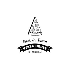 Pizza Piece. Logo. 