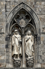 Statues &agrave; Ypres, Flandres, Belgique