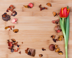 background with small elements and place for text 