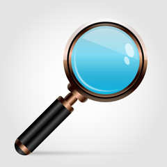 Magnifying lens  for design eps 10 vector illustration