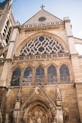 Fototapeta na wymiar Church of Saint-Severin in Paris