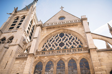 Fototapeta na wymiar Church of Saint-Severin in Paris