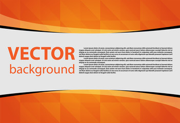 Orange abstract texture. Vector background paper art style can be used in cover design, book design, poster, cd cover, flyer, website backgrounds or advertising.