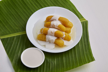 Thai food sweet banana