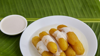 Thai food sweet banana