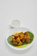 Thai sweet food pumpkin