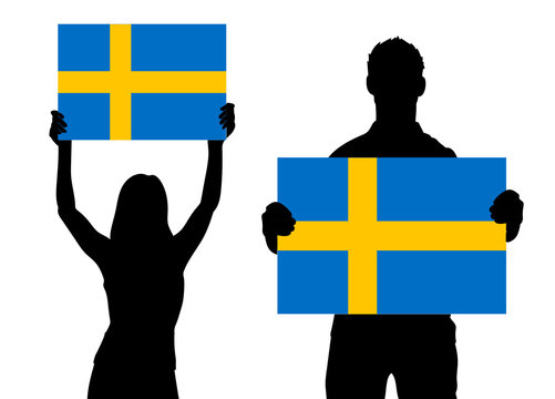 Zwei Fans - Schweden