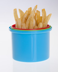 French Fries on background