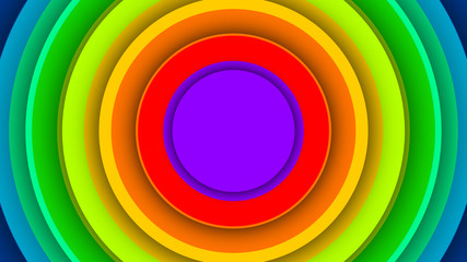 Multicolored Backdrop From Many Circles