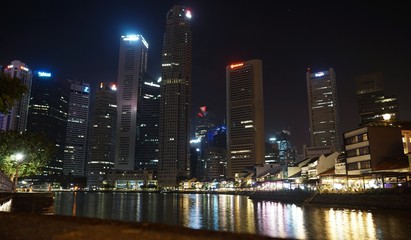 Fototapeta na wymiar Skyline von Singapur, Asien