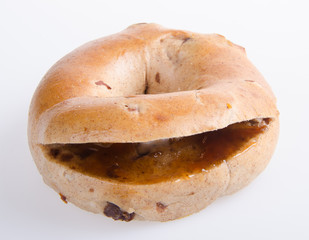 donut. donut burger on background