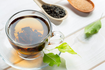 morning tea on the table