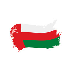 Oman flag, vector illustration