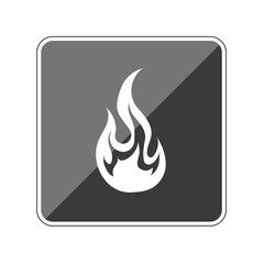 Flamme - Reflektierender App Button