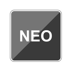 NEO Schrift - Reflektierender App Button