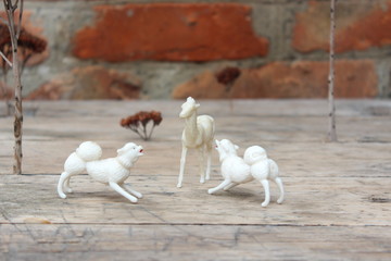 Figurine of deer and dog