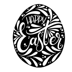 Happy Easter lettering. Hand written Easter phrases. Seasons Greetings