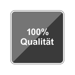 100 Prozent Qualität - Reflektierender App Button