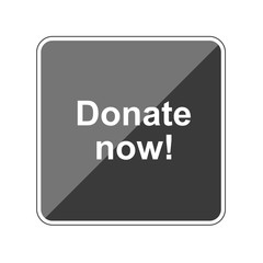 Donate now - Reflektierender App Button