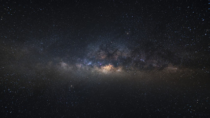 Fototapeta na wymiar Clearly milky way found in northern countryside of thailand