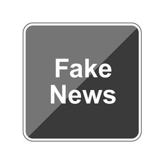 Fake News - Reflektierender App Button