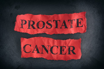 Fototapeta na wymiar Crumpled pieces of paper with the words Prostate Cancer