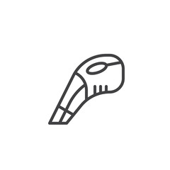 Handle vacuum cleaner outline icon. linear style sign for mobile concept and web design. handheld hoover simple line vector icon. Symbol, logo illustration. Pixel perfect vector graphics