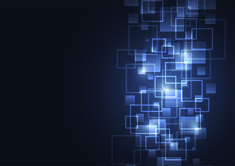Abstract technology of squares concept. vector illustration background