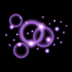 Sequins. Lights. Flash. Bright Effect on a black background. For your design.
