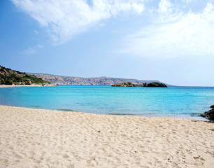 Meravigliosa spiaggia dell'isola di Creta, Grecia