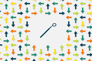 Wallpaper Pfeile - Dentalspiegel