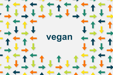 Wallpaper Pfeile - vegan