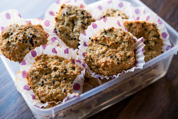 Homemade Salty Oat Cookies with Black Cumin. No Flour. Gluten Free.
