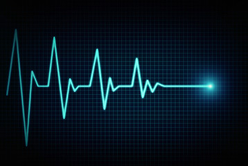 Heart beat line end of life - Powered by Adobe