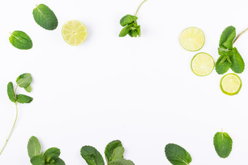 Mojito ingredients background