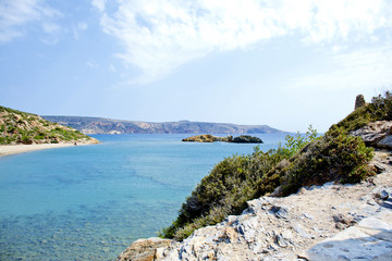 Meravigliosa spiaggia dell'isola di Creta, Grecia