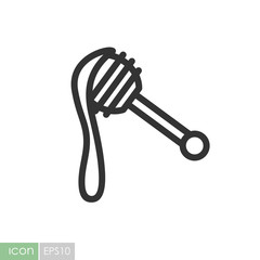 Honey dipper vector icon