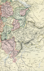 Fototapeta na wymiar Vintage Map of Switzerland - Early 1800 World Maps