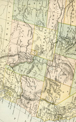 Fototapeta na wymiar Vintage Map of the US - Early 1800 United States Maps
