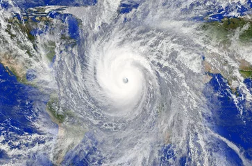 Cercles muraux Orage vision d& 39 un super ouragan entre l& 39 Europe et l& 39 Amérique