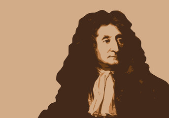 Jean de La Fontaine - portrait, fable - personnage célèbre - écrivain - littérature - livre © pict rider