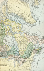 Fototapeta na wymiar Vintage Map of Canada - Early 1800 Antique Maps of the World