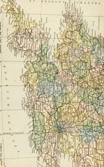 Naklejka premium Vintage Map of England and Wales - Early 1800 Antique Maps of the World