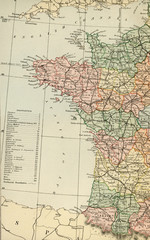 Vintage Map of France - Early 1800 Antique Maps of the World